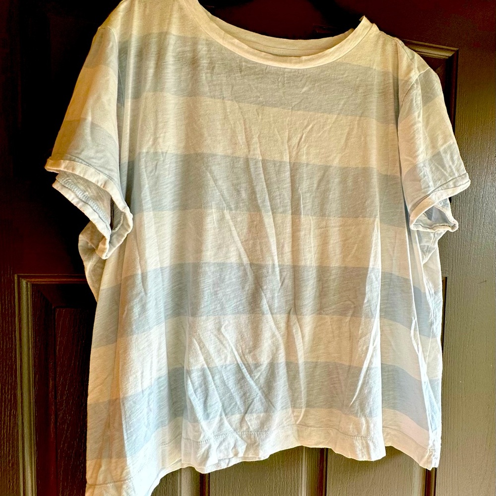 Loft striped tee plus size